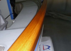 Varnish work on skiff