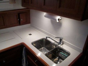 Galley sink area